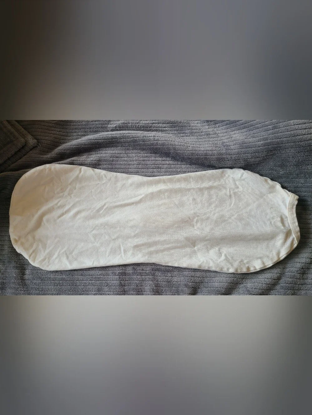 Woombie Lil Houdini white swaddle zip-up sleeper sleep sack wrap 14-19lbs